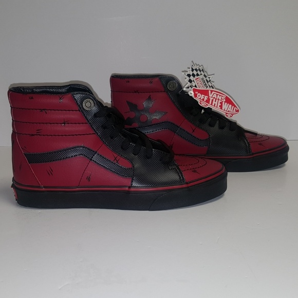 Vans X Marvel Sk8 Hi Deadpool Men's Shoes Limited - Picture 2 of 7